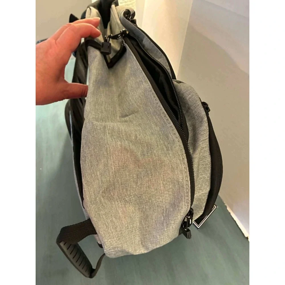 Eastsport Elevated Backpack Unisex OS Grey Black NEW Techwear School Bag